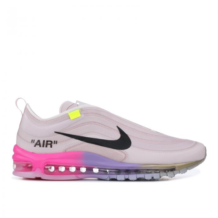 【 NIKE SERENA WILLIAMS X OFF-WHITE AIR MAX 97 OG \u0027QUEEN\u0027 / ELEMENTAL ROSE BLACK 】 象牙色 マックス サクラ色 黒いこと 黒いこと 大気圏マックス スニーカー メンズ ナイキ