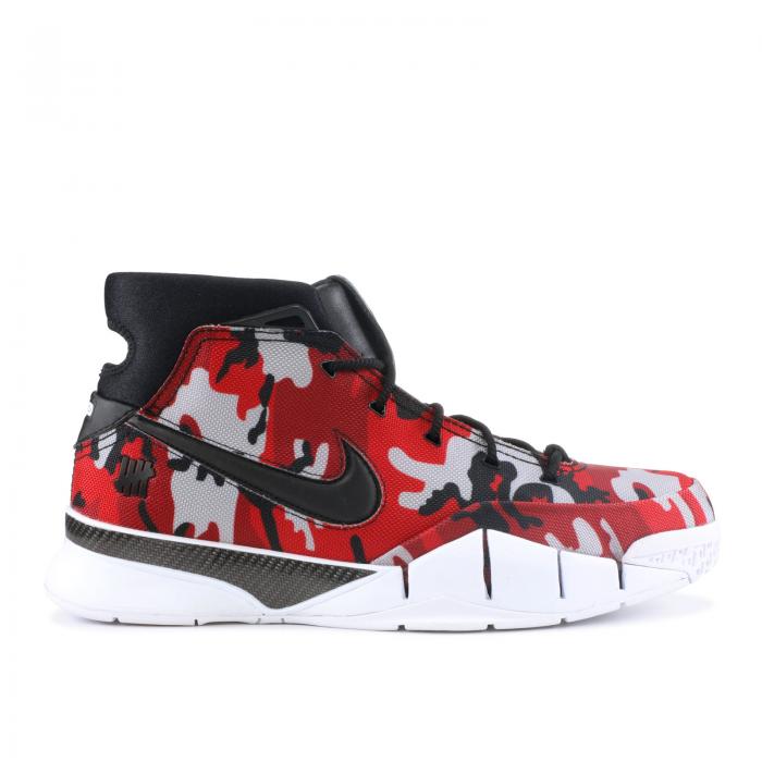 【 NIKE UNDEFEATED X ZOOM KOBE 1 PROTRO RED CAMO / MULTI COLOR BLACK 】 アンディフィーテッド ズーム コービー プロトロ 黒色 ブラック スニーカー メンズ ナイキ
