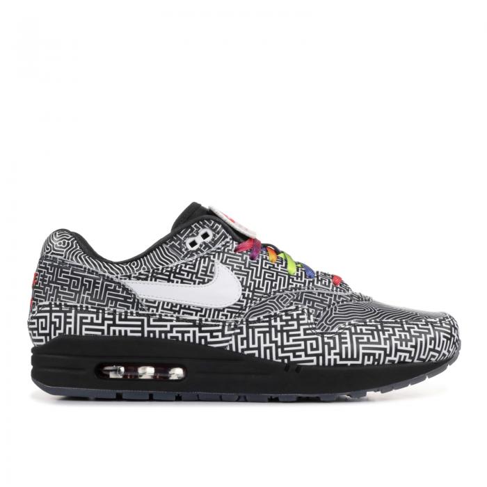 【 NIKE AIR MAX 1 'ON AIR: TOKYO MAZE' / BLACK WHITE HABANERO RED 】 マックス 黒色 ブラック 白色 ホワイト 赤 レッド エアマックス スニーカー メンズ ナイキ｜スニケス