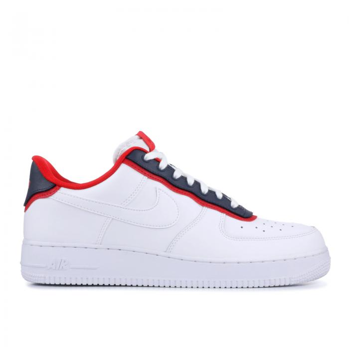 【 NIKE AIR FORCE 1 \u002707 LV8 \u0027DOUBLE LAYER - OBSIDIAN RED\u0027 / WHITE WHITE OBSIDIAN 】 白いこと 白いこと 空軍 スニーカー メンズ ナイキ 靴-メンズ靴
