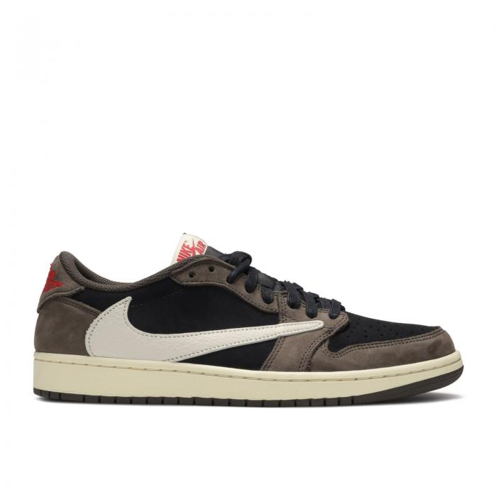 【 AIR JORDAN TRAVIS SCOTT X JORDAN 1 LOW 'MOCHA' / BLACK SAIL DARK MOCHA 】 ナイキ 黒色 ブラック エアジョーダン トラヴィススコット スニーカー メンズ｜スニケス