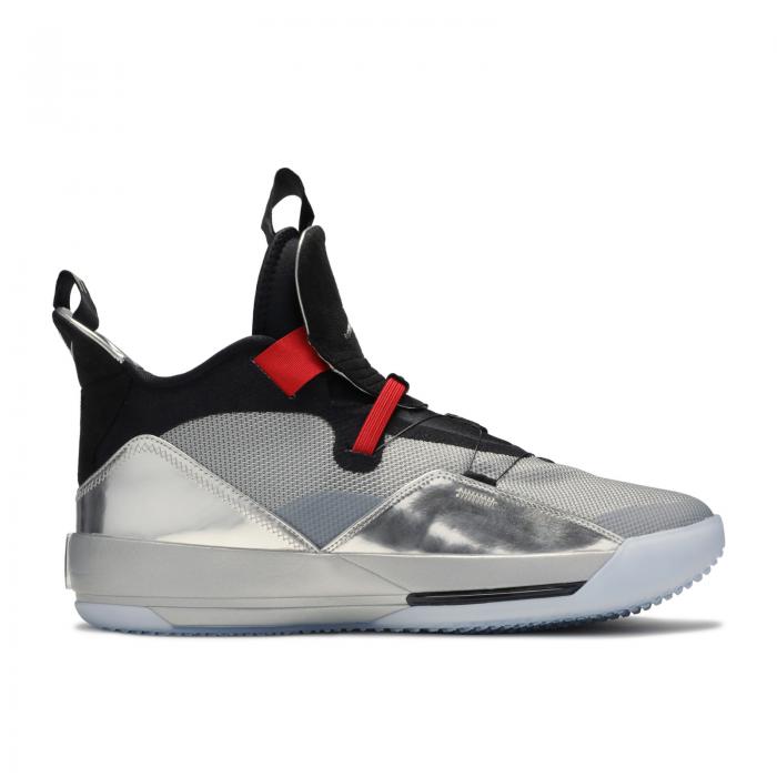 【 AIR JORDAN JORDAN 33 'ALL STAR' / METALLIC SILVER BLACK ARGENT 】 ナイキ 銀色 シルバー 黒色 ブラック エアジョーダン スニーカー メンズ 46,500円