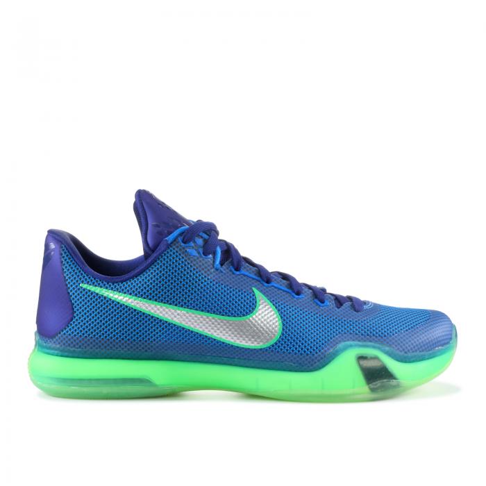 【 NIKE KOBE 10 'EMERALD CITY' / SOAR GREEN SHOCK DEEP ROYAL BLUE 】 コービー 緑 グリーン ショック ディープ 青色 ブルー スニーカー メンズ ナイキ|スニケス