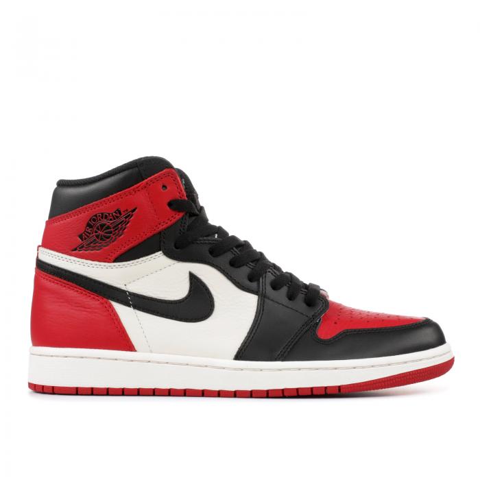 【 AIR JORDAN JORDAN 1 RETRO HIGH OG \u0027BRED TOE\u0027 / GYM RED BLACK SUMMIT WHITE 】 ナイキ ご機嫌 赤 赤いこと 黒いこと 黒いこと 白いこと 白いこと エアジョーダン スニーカー メンズ
