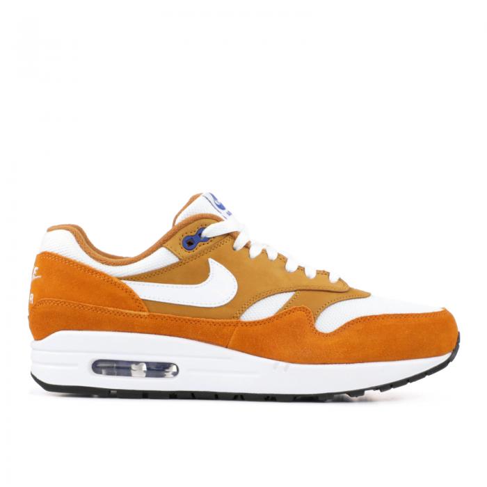 【 NIKE AIR MAX 1 PREMIUM RETRO 'CURRY' / DARK CURRY SPORT BLUE BLACK TRUE 】 マックス プレミアム カリー 青色 ブルー 黒色 ブラック エアマックス スニーカー メンズ ナイキ｜スニケス 59,070円