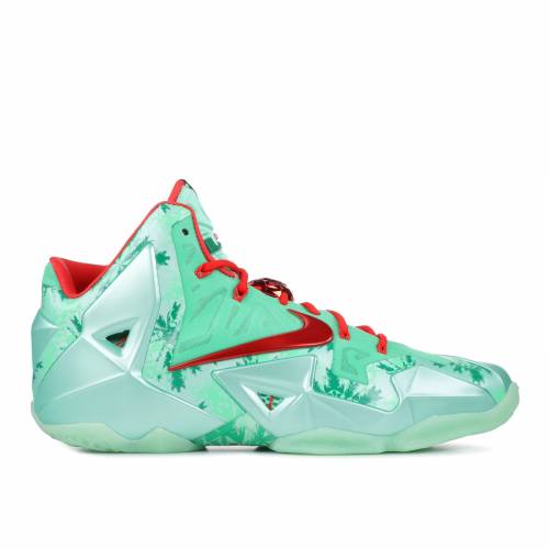 【 NIKE LEBRON 11 'CHRISTMAS' / GREEN GLOW LIGHT CRIMSON ARCTIC 】 レブロン 緑 グリーン クリムゾン スニーカー メンズ ナイキ|スニケス