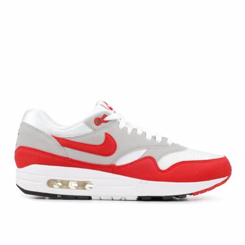 【 NIKE AIR MAX 1 QS 'SPORT RED' / WHITE SPORT RED NEUTRAL GREY 】 マックス 白色 ホワイト 赤 レッド 灰色 グレー エアマックス スニーカー メンズ ナイキ|スニケス