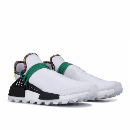【 ADIDAS PHARRELL X NMD HUMAN RACE \u0027INSPIRATION PACK\u0027 / FTWWHT BGREEN BRGHYEL 】 アディダス スニーカー メンズ