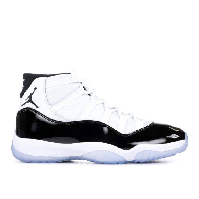 【 AIR JORDAN JORDAN 11 RETRO 'CONCORD' 2018 / WHITE BLACK CONCORD 】 ナイキ 白色 ホワイト 黒色 ブラック コンコルド コンコード エアジョーダン スニーカー メンズ