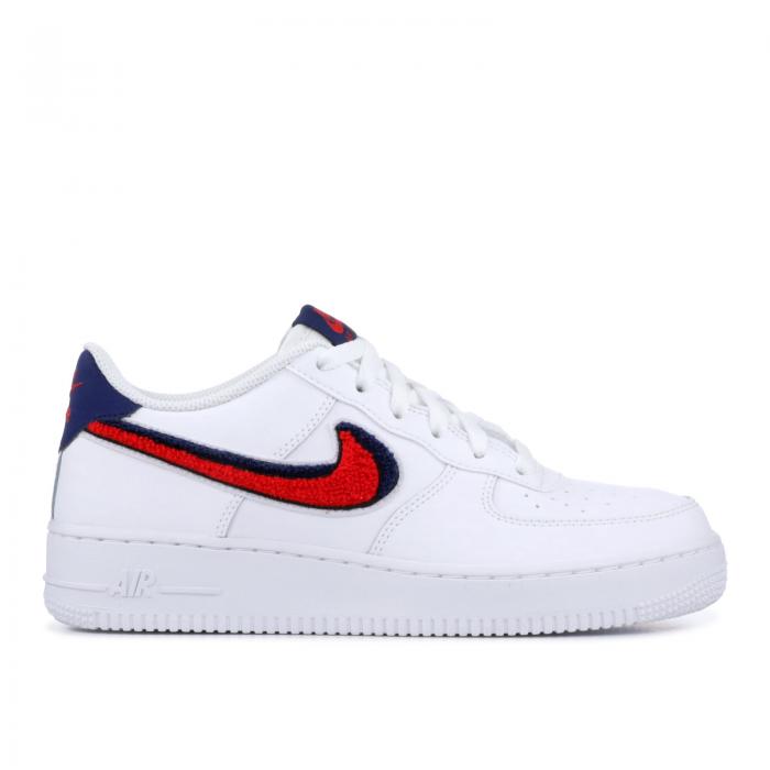 AL完売しました。 ナイキ NIKE 白色 ホワイト エアフォース 'CHENILLE SWOOSH' ジュニア キッズ mandhucollege.edu.