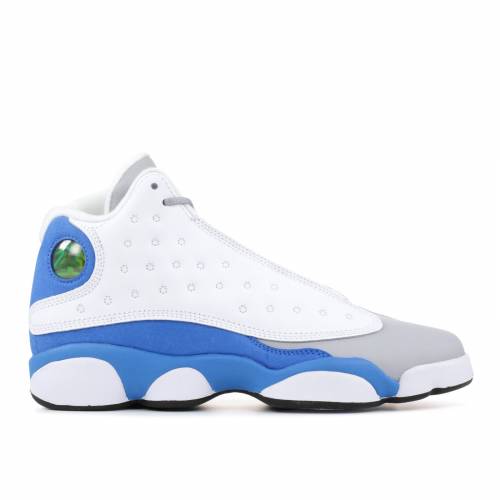 【 AIR JORDAN JORDAN 13 RETRO GS 'ITALY BLUE' / WHITE ITALY BLUE BLACK WOLF GREY 】 ナイキ サーティーン 白色 ホワイト 青色 ブルー 黒色 ブラック 灰色 グレー エアジョーダン ジュニア キッズ ベビー マタニ|スニケス