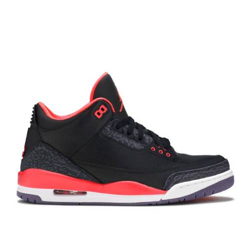 【 AIR JORDAN JORDAN 3 RETRO 'CRIMSON' / BLACK BRIGHT CRIMSON CANYON 】 ナイキ 黒色 ブラック クリムゾン エアジョーダン スニーカー メンズ|スニケス