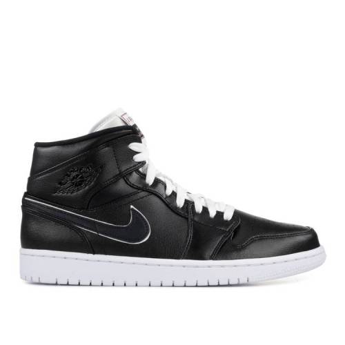 【 AIR JORDAN JORDAN 1 MID MAYBE I DESTROYED THE GAME / BLACK WHITE BLACK 】 ナイキ ミッド 黒色 ブラック 白色 ホワイト エアジョーダン スニーカー メンズ