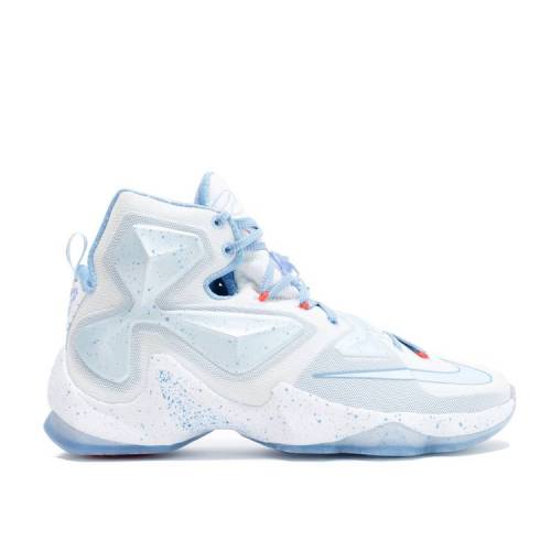 【 NIKE LEBRON 13 'CHRISTMAS' / SUMMIT WHITE BLUE TINT BLUE 】 レブロン サーティーン 白色 ホワイト 青色 ブルー スニーカー メンズ ナイキ