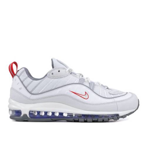 【 NIKE AIR MAX 98 'SUMMIT WHITE' / SUMMIT WHITE METALLIC SILVER 】 マックス 白色 ホワイト 銀色 シルバー エアマックス スニーカー メンズ ナイキ
