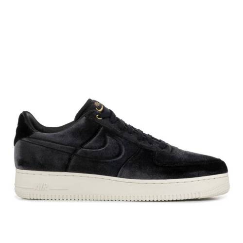 【 NIKE AIR FORCE 1 LOW '07 PREMIUM 'BLACK VELOUR' / BLACK BLACK SAIL METALLIC GOLD 】 プレミアム 黒色 ブラック ゴールド エアフォース スニーカー メンズ ナイキ|スニケス