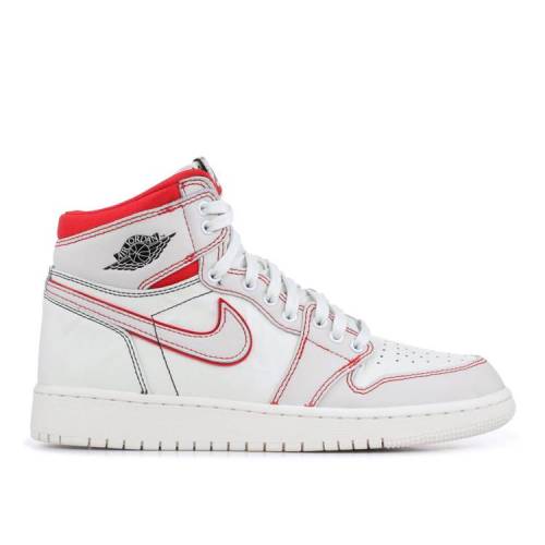 【 AIR JORDAN JORDAN 1 RETRO HIGH OG GS 'PHANTOM' / SAIL BLACK PHANTOM GYM RED 】 ナイキ ハイ 黒色 ブラック 赤 レッド エアジョーダン ジュニア キッズ ベビー マタニティ スニーカー|スニケス