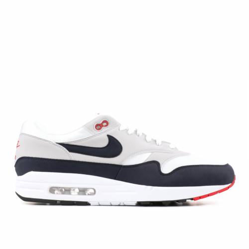 【 NIKE AIR MAX 1 OG ANNIVERSARY \u0027OBSIDIAN\u0027 / WHITE DARK OBSIDIAN NATURAL GREY 】 マックス 白いこと 白いこと 自然的 薄墨色 薄墨色 エア湖マックス スニーカー メンズ ナイキ