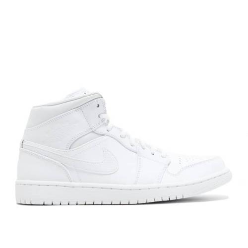 【 AIR JORDAN JORDAN 1 RETRO MID 'WHITE' / WHITE BLACK WHITE 】 ナイキ ミッド 白色 ホワイト 黒色 ブラック エアジョーダン スニーカー メンズ