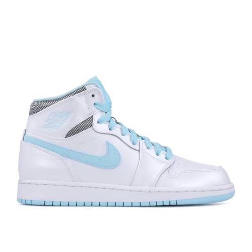 【 AIR JORDAN JORDAN 1 RETRO HIGH GG 'WHITE STILL BLUE' / WHITE WHITE STILL BLUE 】 ナイキ ハイ 白色 ホワイト 青色 ブルー エアジョーダン ジュニア キッズ ベビー マタニティ スニーカー|スニケス