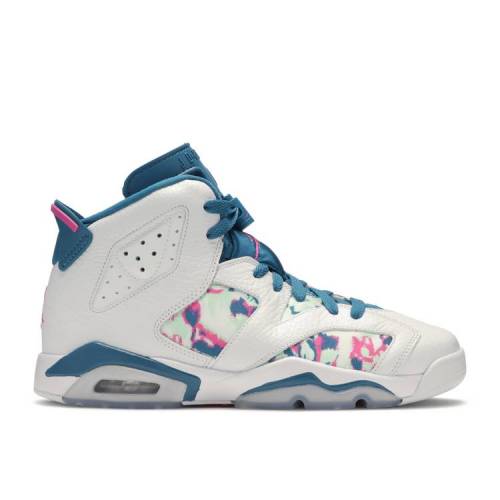 【 AIR JORDAN JORDAN 6 RETRO GS 'GREEN ABYSS' / WHITE GREEN ABYSS LASER FUCHSIA 】 ナイキ 白色 ホワイト 緑 グリーン レーザー エアジョーダン ジュニア キッズ ベビー マタニティ スニーカー|スニケス