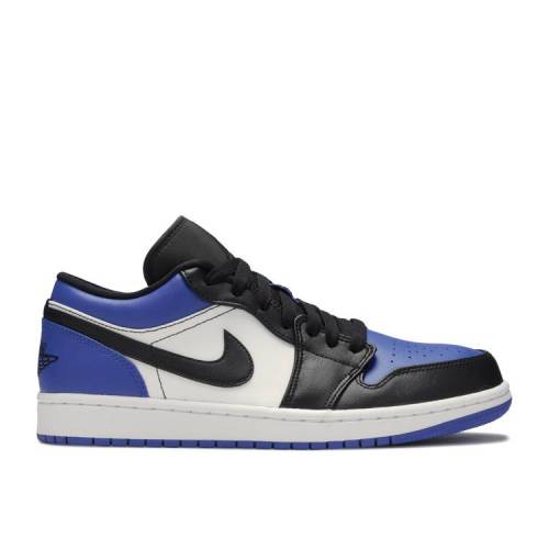 【 AIR JORDAN JORDAN 1 LOW 'ROYAL TOE' / SPORT ROYAL WHITE BLACK 】 ナイキ 白色 ホワイト 黒色 ブラック エアジョーダン スニーカー メンズ｜スニケス