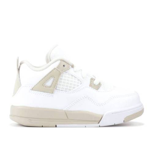 【 AIR JORDAN JORDAN 4 RETRO TD \u0027LINEN\u0027 2017 / WHITE BOARDER BLUE LIGHT SAND 】 ナイキ 白いこと 白いこと 青碧 青碧 砂色 砂子 エアジョーダン もの言う花 キッズ マタニティ ベビー服 流行り物 もの言う花ブーツ