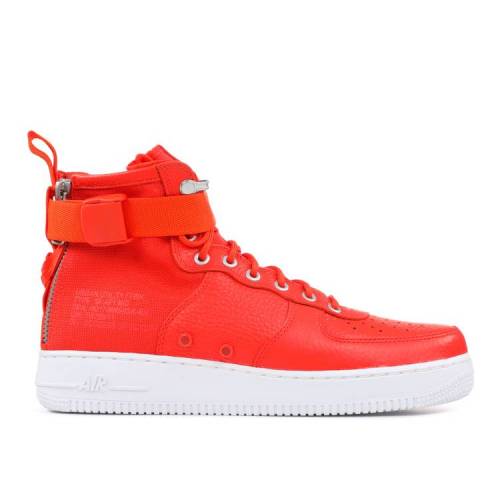 【 NIKE SF AIR FORCE 1 MID 'TEAM ORANGE' / TEAM ORANGE TEAM ORANGE BLACK 】 ミッド チーム 橙 オレンジ 黒色 ブラック エアフォース スニーカー メンズ ナイキ