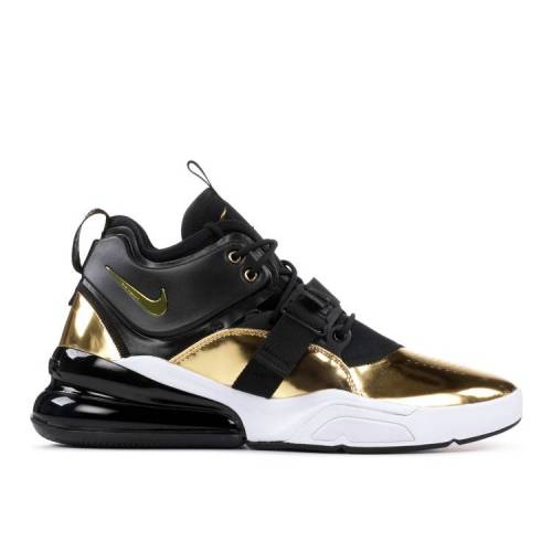 【 NIKE AIR FORCE 270 'GOLD STANDARD' / METALLIC GOLD BLACK WHITE 】 ゴールド 黒色 ブラック 白色 ホワイト エアフォース スニーカー メンズ ナイキ|スニケス