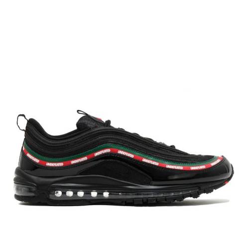 【 NIKE UNDEFEATED X AIR MAX 97 OG 'BLACK' / BLACK GORGE GREEN WHITE SPEED 】 アンディフィーテッド マックス 黒色 ブラック 緑 グリーン 白色 ホワイト スピード エアマックス スニーカー メンズ ナイキ｜スニケス