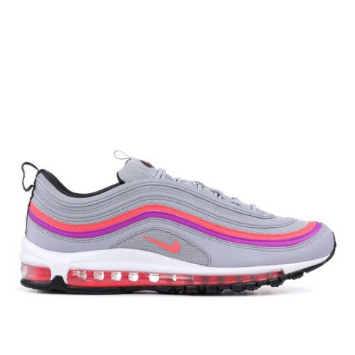 【 NIKE WMNS AIR MAX 97 'PINK PURPLE STRIPE' / WOLF GREY SOLAR RED 】 マックス 紫 パープル 灰色 グレー 赤 レッド エアマックス スニーカー レディース ナイキ