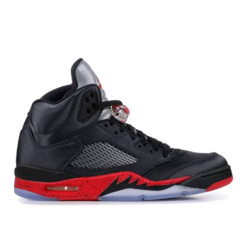 【 AIR JORDAN JORDAN 5 RETRO 'SATIN BRED' / BLACK UNIVERSITY RED 】 ナイキ 黒色 ブラック 赤 レッド エアジョーダン スニーカー メンズ