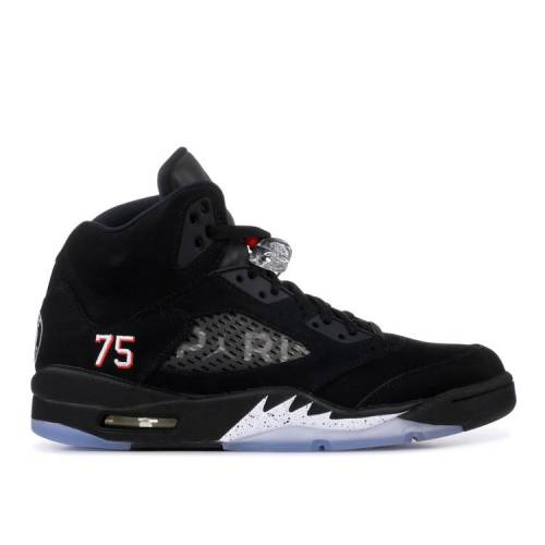 【 AIR JORDAN PARIS SAINT-GERMAIN X JORDAN 5 RETRO / BLACK BLACK RED 】 ナイキ 黒色 ブラック 赤 レッド エアジョーダン スニーカー メンズ