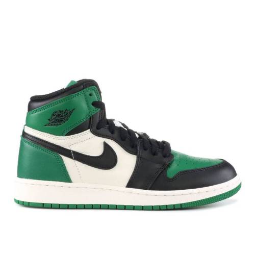 【 AIR JORDAN JORDAN 1 RETRO HIGH OG GS 'PINE GREEN' / PINE GREEN SAIL BLACK 】 ナイキ ハイ 緑 グリーン 黒色 ブラック エアジョーダン ジュニア キッズ ベビー マタニティ スニーカー|スニケス