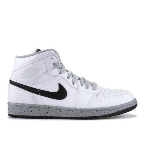air jordan 1 mid white black wolf grey