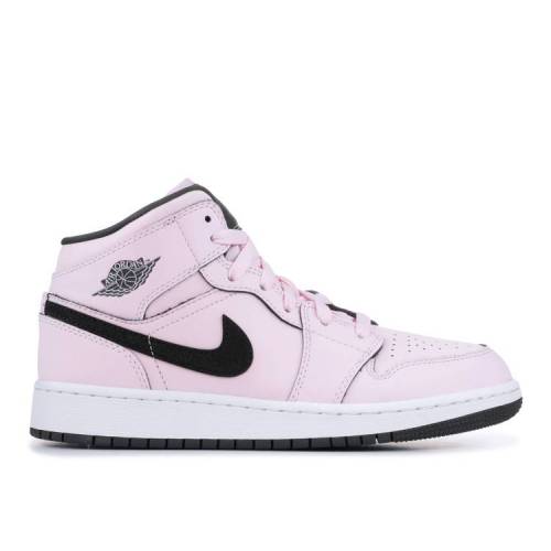 【 AIR JORDAN JORDAN 1 MID GS 'PINK FOAM' / PINK FOAM BLACK WHITE 】 ナイキ ミッド ピンク 黒色 ブラック 白色 ホワイト エアジョーダン ジュニア キッズ ベビー マタニティ スニーカー｜スニケス