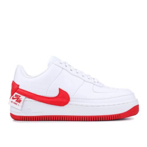 【 NIKE WMNS AIR FORCE 1 JESTER 'UNIVERSITY RED' / WHITE UNIVERSITY RED 】 白色 ホワイト 赤 レッド エアフォース スニーカー レディース ナイキ