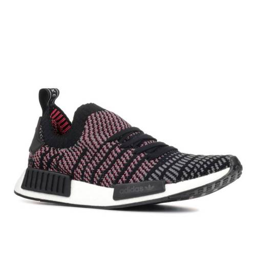 アディダス Adidas アディダス コア 黒色 ブラック 灰色 グレー ピンク Nmd R1 Solar Pink スニーカー メンズ Pink Adidas Stlt Primeknit Core Black Grey Four Solar Opendu17 Fr