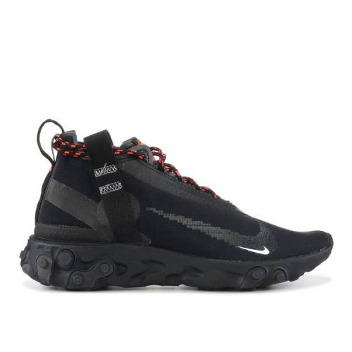 【 NIKE REACT RUNNER MID WR ISPA 'BLACK' / BLACK WHITE ANTHRACITE 】 リアクト ミッド 黒色 ブラック 白色 ホワイト スニーカー メンズ ナイキ