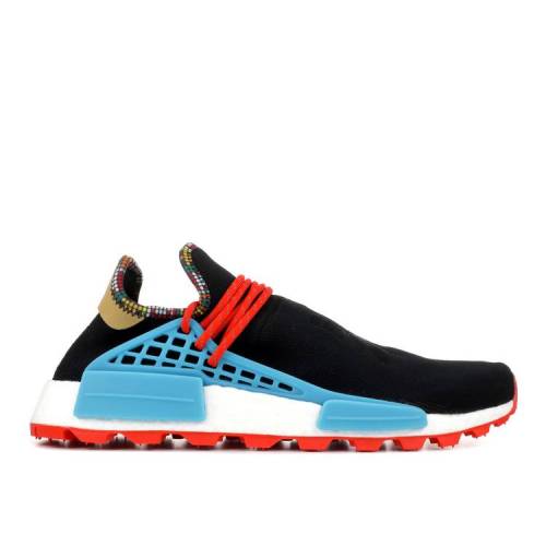 【 ADIDAS PHARRELL X NMD HUMAN RACE 'INSPIRATION PACK' / CORE BLACK CLEAR BLUE ORANGE 】 アディダス コア 黒色 ブラック 青色 ブルー 橙 オレンジ スニーカー メンズ|スニケス