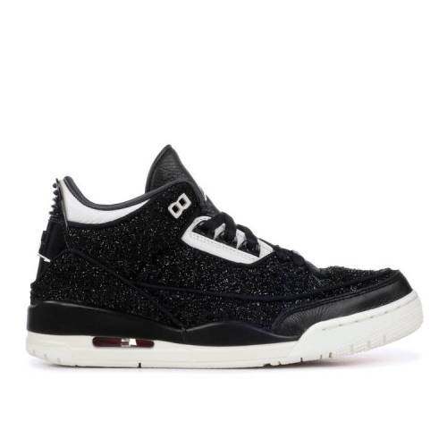 【 AIR JORDAN ANNA WINTOUR X WMNS JORDAN 3 RETRO 'BLACK' / BLACK SAIL 】 ナイキ 黒色 ブラック エアジョーダン スニーカー レディース
