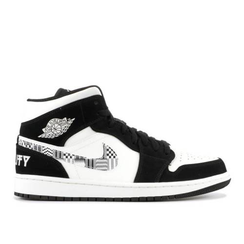 【 AIR JORDAN JORDAN 1 MID MELO SE 'EQUALITY' / BLACK BLACK SAIL WOLF GREY 】 ナイキ ミッド メロ 黒色 ブラック 灰色 グレー エアジョーダン スニーカー メンズ|スニケス
