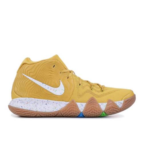 【 NIKE KYRIE 4 \u0027CINNAMON TOAST CRUNCH\u0027 / METALLIC GOLD COIN WHITE 】 カイリー ゴールド 鋳貨 白いこと 白いこと スニーカー メンズ ナイキ