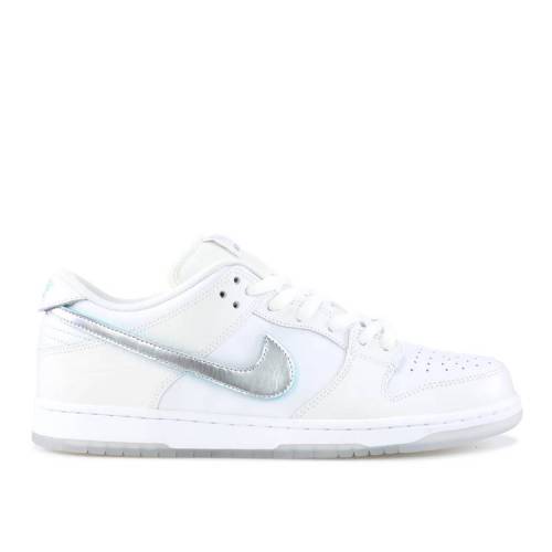 【 NIKE DIAMOND SUPPLY CO. X DUNK LOW PRO SB \u0027WHITE DIAMOND\u0027 / WHITE CHROME WHITE 】 金剛石 給与 ダンク 労働者階級 エスビー 白いこと 白いこと ダイアモンドサプライ. ダンクロー スニーカー メンズ ナイキ