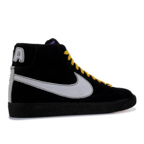 ナイキ Nike ブレイザー ミッド 黒 墨ぞめ Ny La スニーカー メンズ Nike Blazer Mid Vs Black Whiteblack Odeftg Com