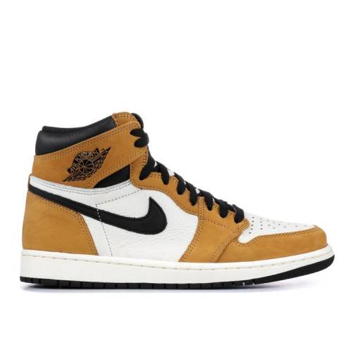 【 AIR JORDAN JORDAN 1 RETRO HIGH OG \u0027ROOKIE OF THE YEAR\u0027 / GOLD HARVEST BLACK SAIL 】 ナイキ 御機嫌 ゴールド 黒いこと 黒いこと エアジョーダン スニーカー メンズ