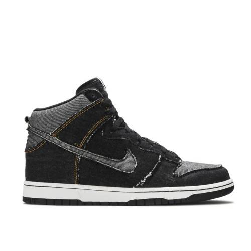 【 NIKE DUNK HI 'DENIM' / BLACK BLACK WHITE 】 ダンク 黒色 ブラック 白色 ホワイト スニーカー メンズ ナイキ