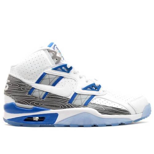 【 NIKE AIR TRAINER SC HIGH PRM QS 'BROKEN BATS' / WHITE WHITE WOLF GREY 】 トレーナー ハイ 白色 ホワイト 灰色 グレー エアトレーナー スニーカー メンズ ナイキ|スニケス