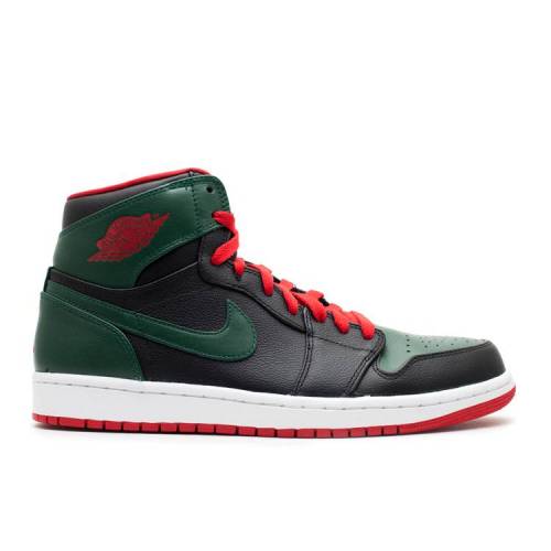 【 AIR JORDAN JORDAN 1 RETRO HIGH OG GS 'GORGE GREEN' / BLACK GORGE GREEN GYM RD WHITE 】 ナイキ ハイ 黒色 ブラック 緑 グリーン 白色 ホワイト エアジョーダン ジュニア キッズ ベビー マタニティ スニーカー|スニケス