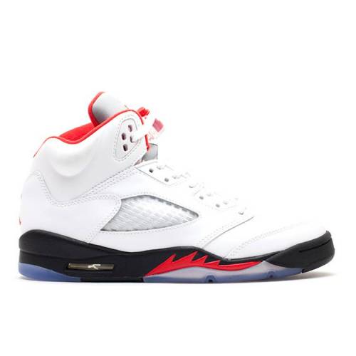 【 AIR JORDAN JORDAN 5 RETRO GS 'FIRE RED' 2013 / WHITE FIRE RED BLACK 】 ナイキ 白色 ホワイト ファイア 赤 レッド 黒色 ブラック エアジョーダン ジュニア キッズ ベビー マタニティ スニーカー|スニケス